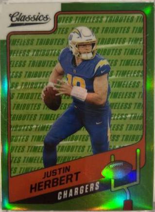 Justin Herbert [Premium Edition Timeless Tributes Green] #99