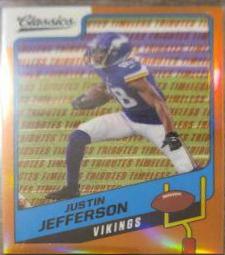 Justin Jefferson [Timeless Tributes Orange] #49