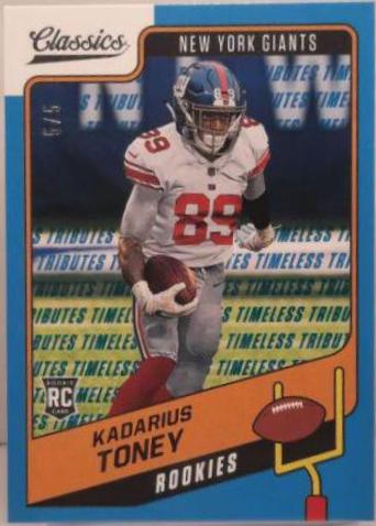 Kadarius Toney [Timeless Tributes Blue] #162