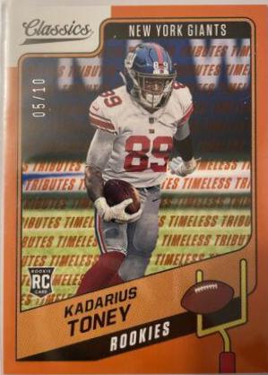 Kadarius Toney [Timeless Tributes Orange] #162