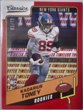 Kadarius Toney [Timeless Tributes Red] #162