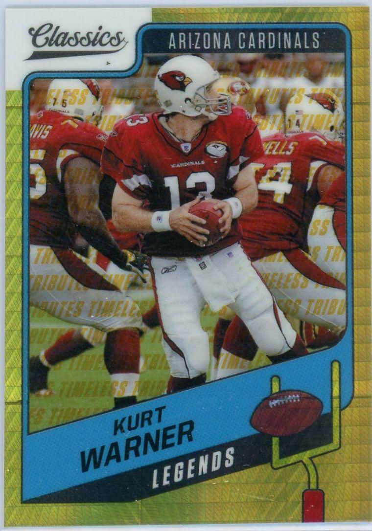 Kurt Warner [H2 Premium Edition Timeless Tributes Gold] #117