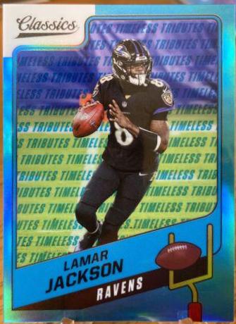 Lamar Jackson [Premium Edition Timeless Tributes Blue] #27