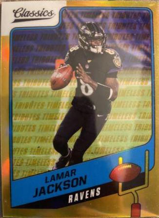 Lamar Jackson [Premium Edition Timeless Tributes Gold] #27