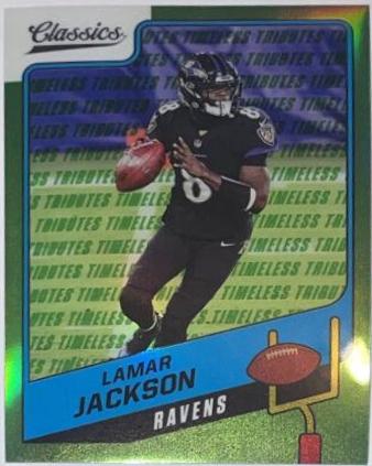 Lamar Jackson [Premium Edition Timeless Tributes Green] #27
