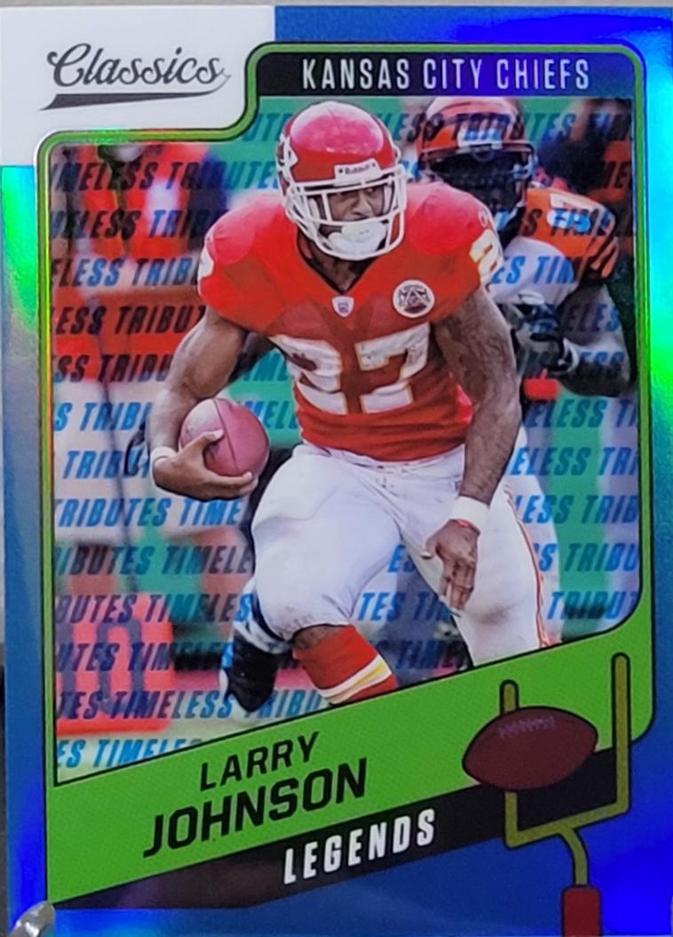 Larry Johnson [Premium Edition Timeless Tributes Blue] #135