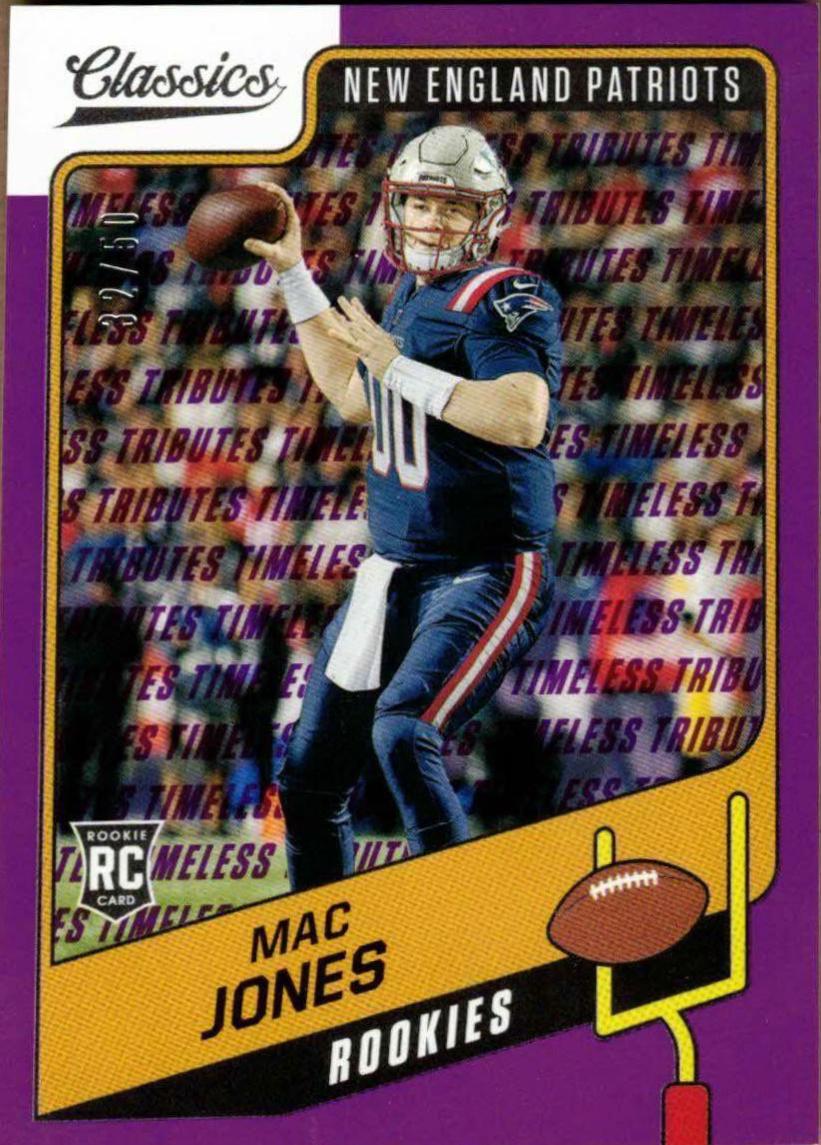 Mac Jones [Timeless Tributes Purple] #156