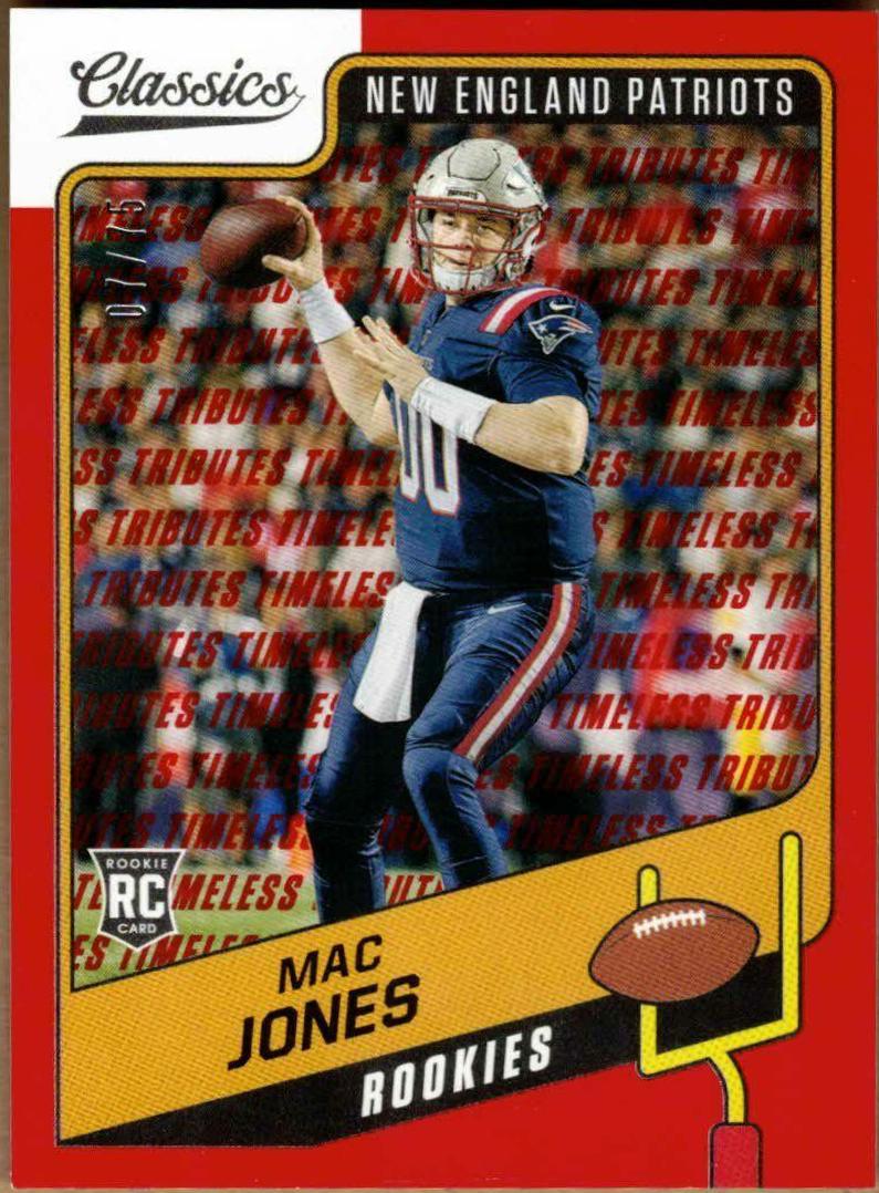 Mac Jones [Timeless Tributes Red] #156