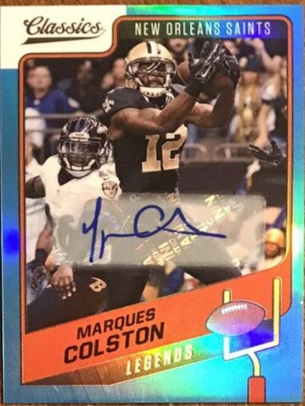 Marques Colston [Premium Edition Significant Signature Blue] #144