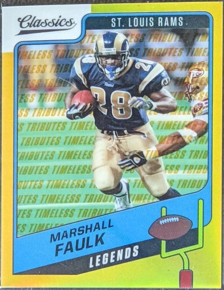 Marshall Faulk [Premium Edition Timeless Tributes Gold] #116