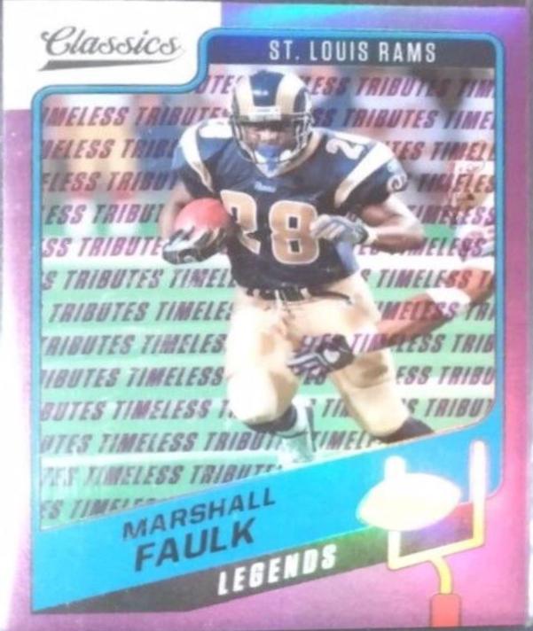Marshall Faulk [Premium Edition Timeless Tributes Purple] #116