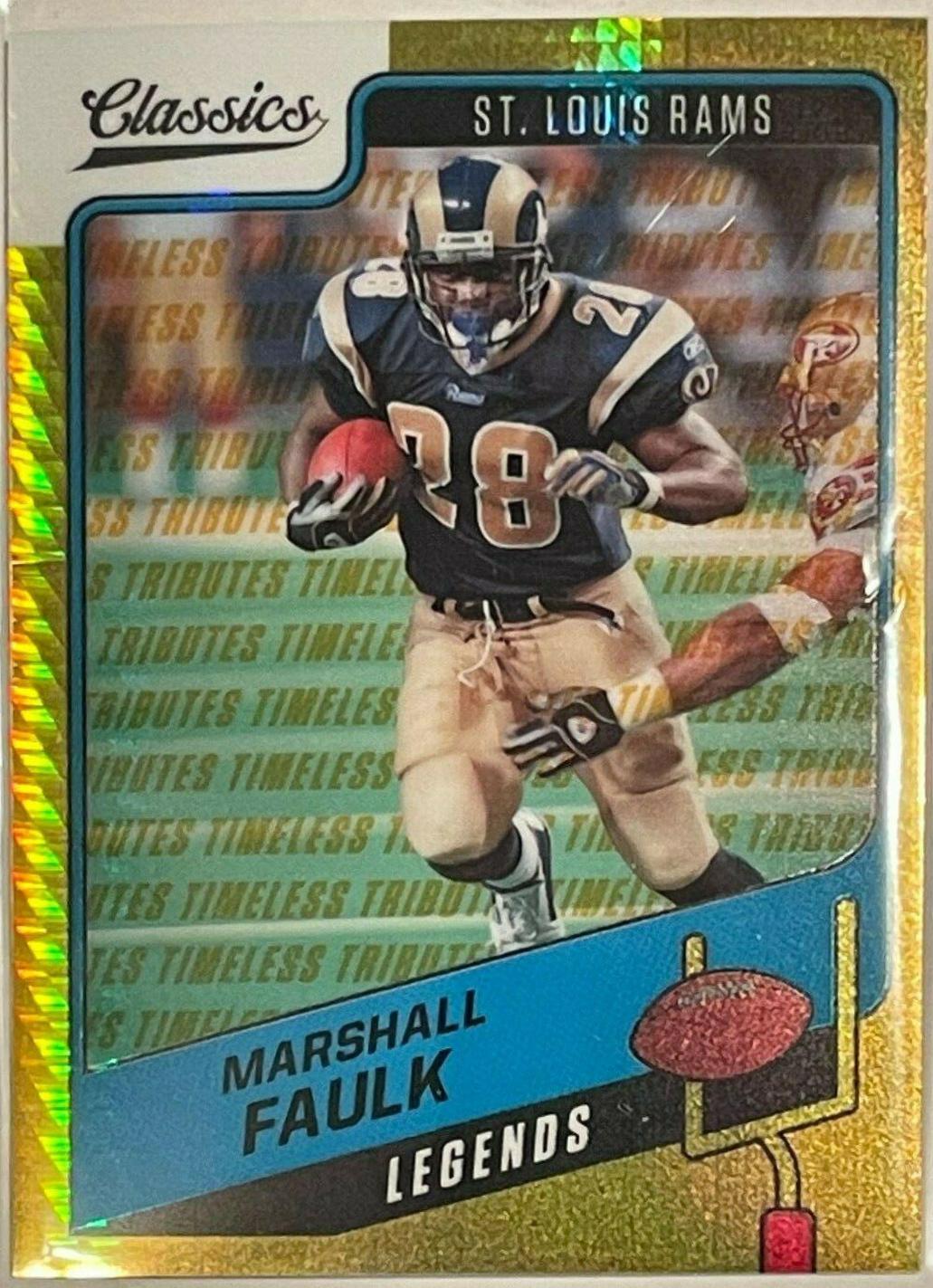 Marshall Faulk [Timeless Tributes Gold] #116