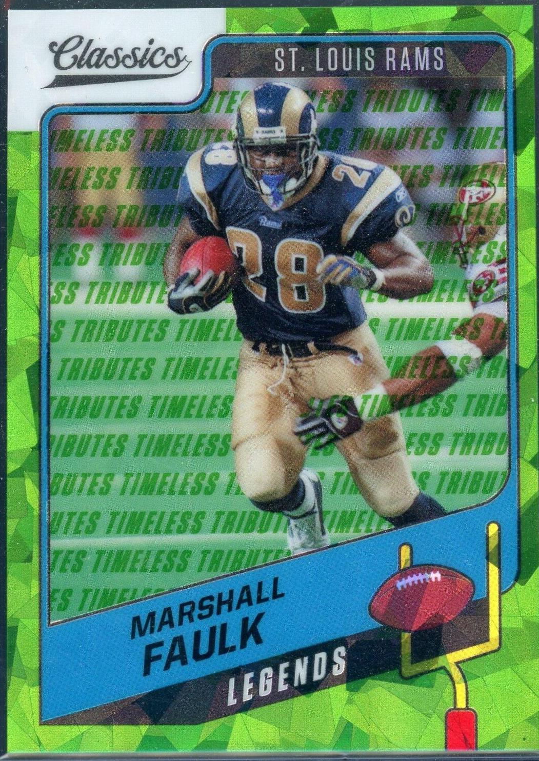 Marshall Faulk [Timeless Tributes Green] #116
