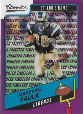 Marshall Faulk [Timeless Tributes Purple] #116
