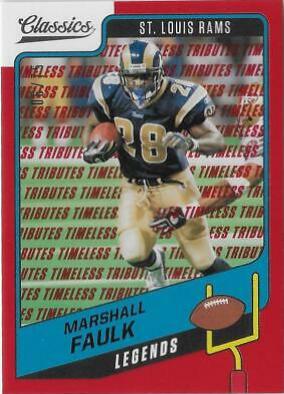 Marshall Faulk [Timeless Tributes Red] #116