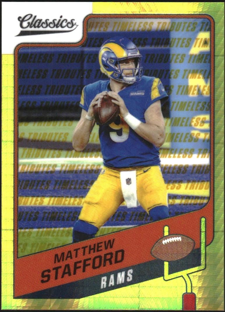 Matthew Stafford [H2 Premium Edition Timeless Tributes Gold] #78