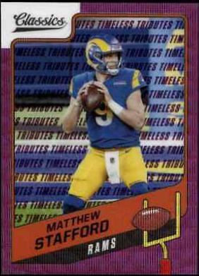 Matthew Stafford [H2 Premium Edition Timeless Tributes Purple] #78