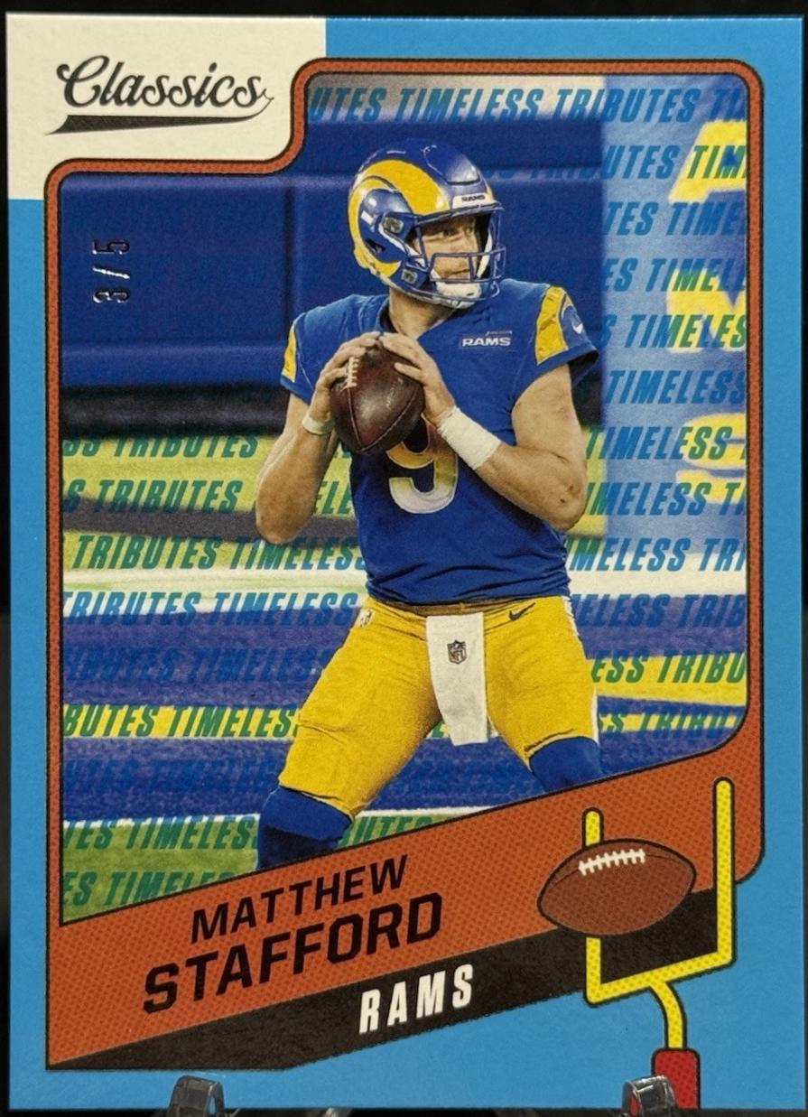 Matthew Stafford [Premium Edition Timeless Tributes Blue] #78