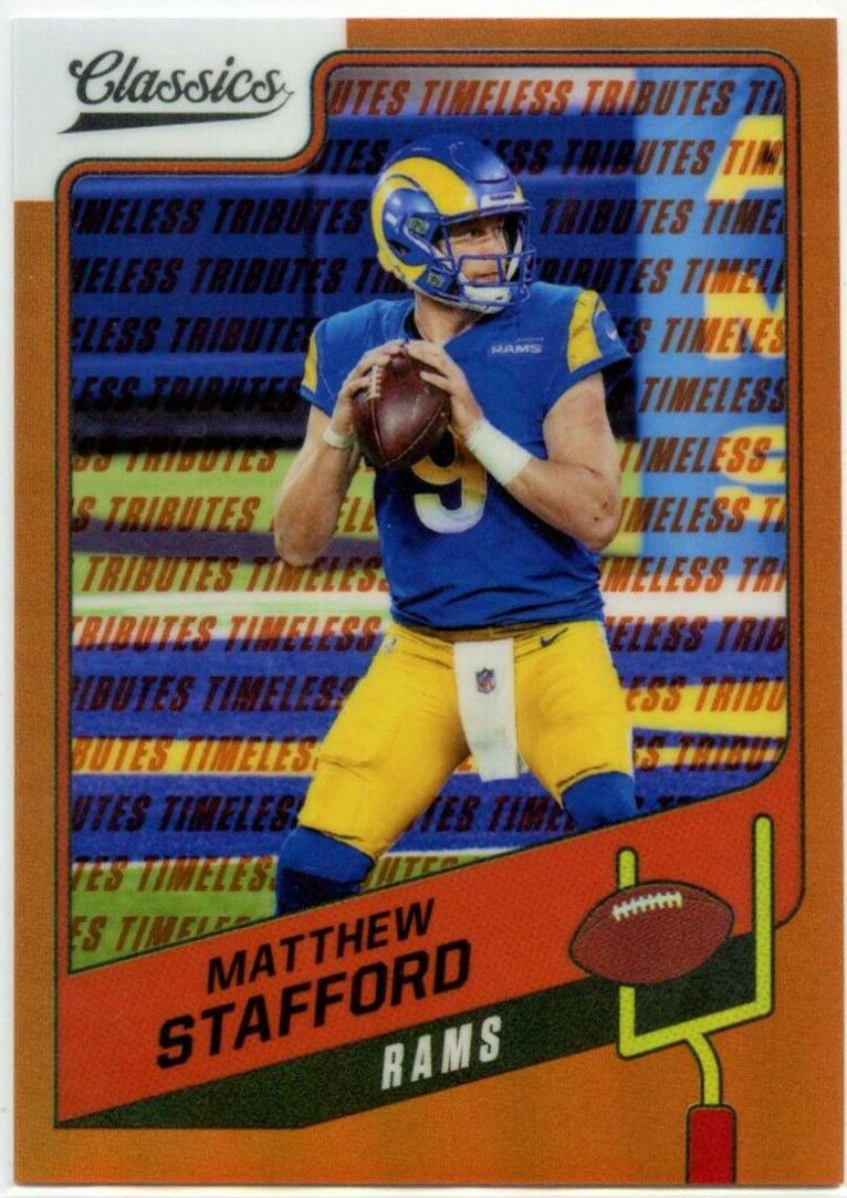 Matthew Stafford [Timeless Tributes Orange] #78