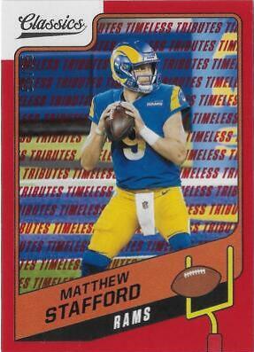 Matthew Stafford [Timeless Tributes Red] #78