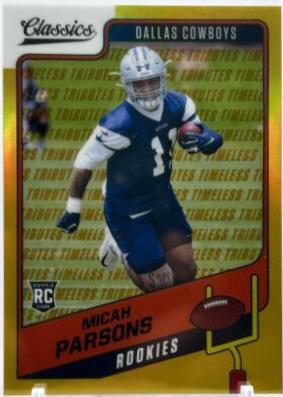 Micah Parsons [Premium Edition Timeless Tributes Gold] #196