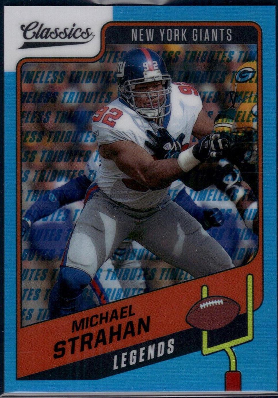 Michael Strahan [Premium Edition Timeless Tributes Blue] #146