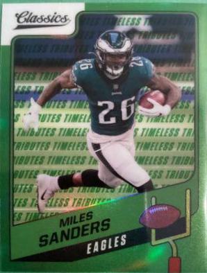Miles Sanders [Premium Edition Timeless Tributes Green] #59