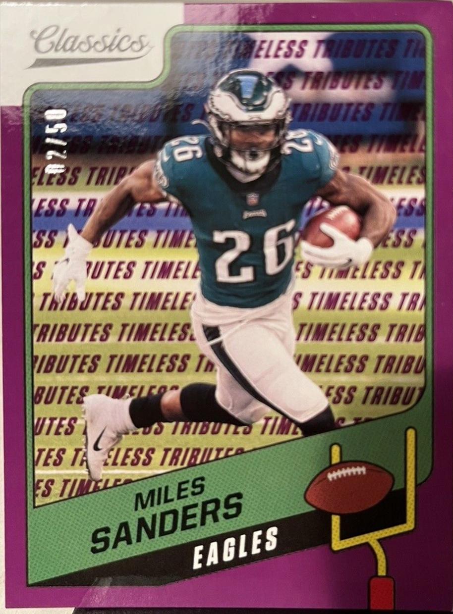 Miles Sanders [Timeless Tributes Purple] #59
