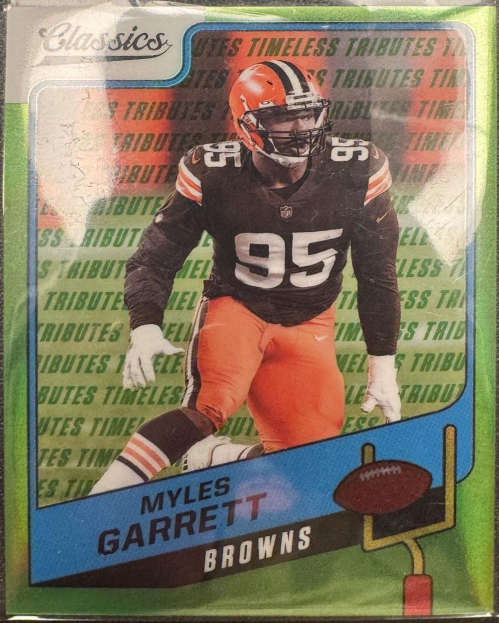 Myles Garrett [Premium Edition Timeless Tributes Green] #34