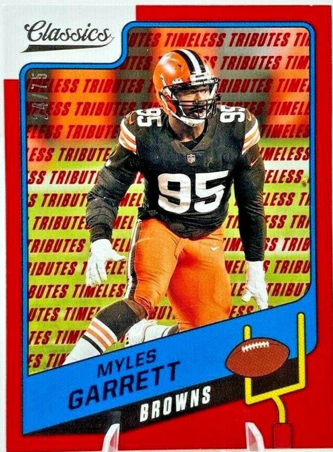 Myles Garrett [Timeless Tributes Red] #34