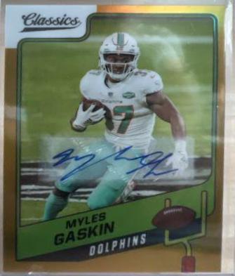 Myles Gaskin [Premium Edition Significant Signature Gold] #68