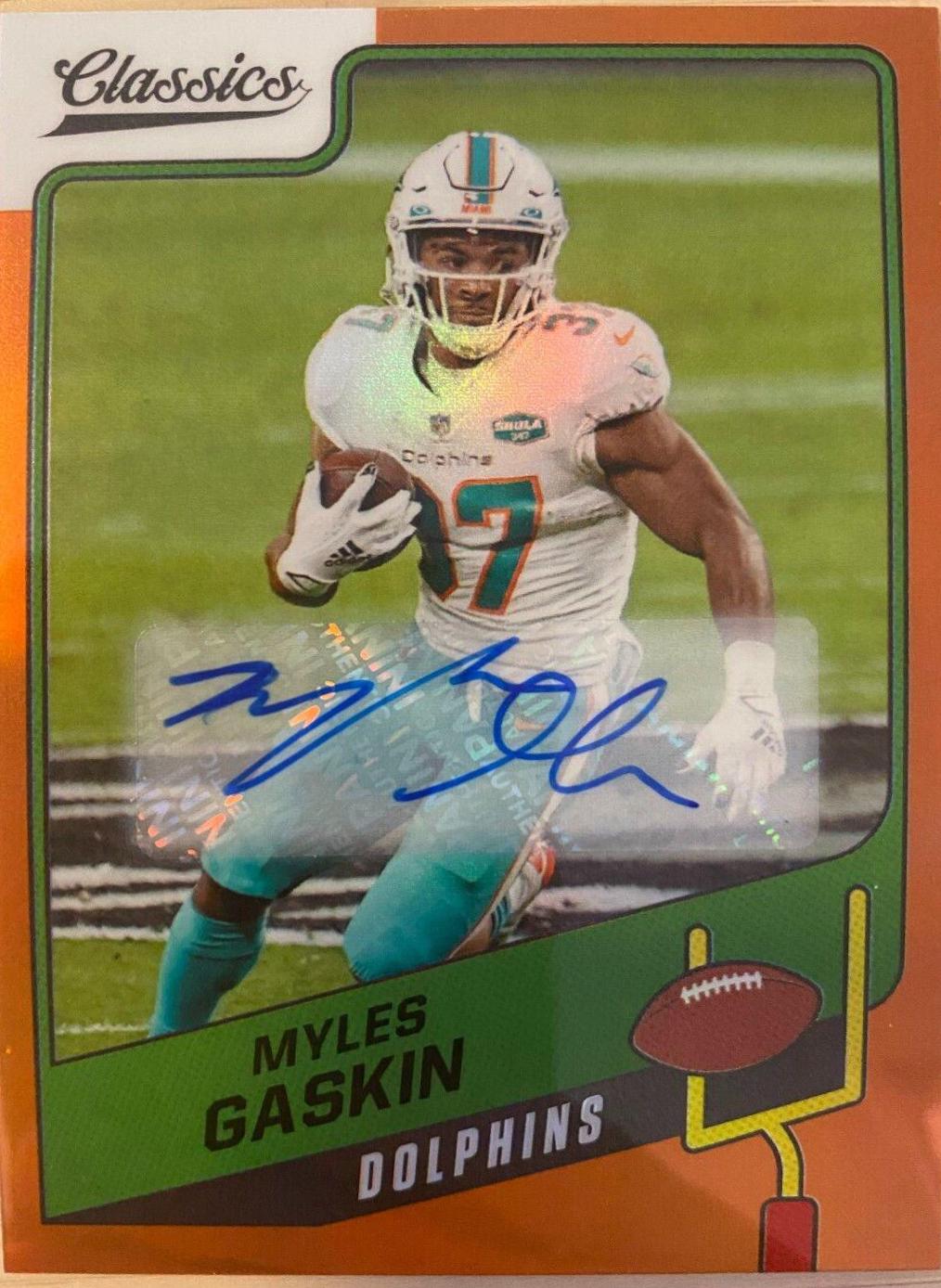 Myles Gaskin [Premium Edition Significant Signature Orange] #68