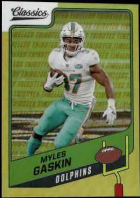 Myles Gaskin [Premium Edition Timeless Tributes Gold] #68