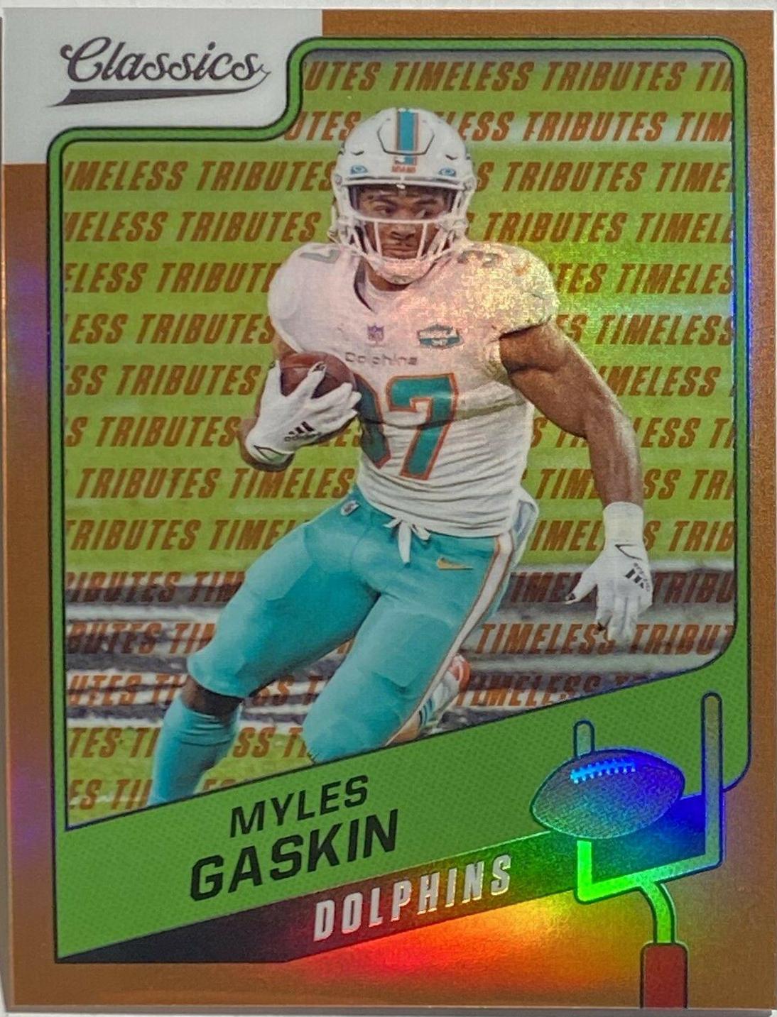 Myles Gaskin [Timeless Tributes Orange] #68