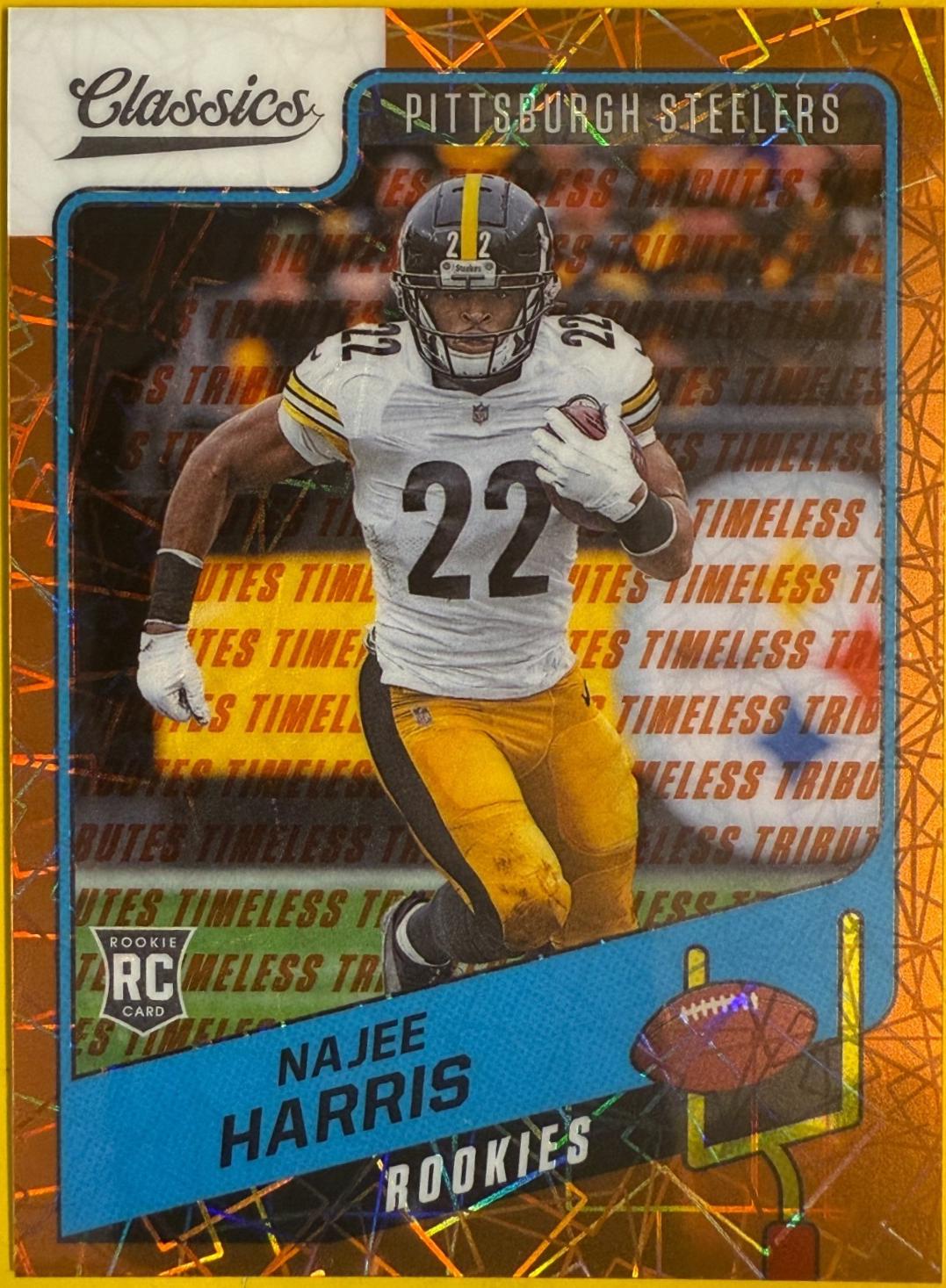 Najee Harris [Premium Edition Timeless Tributes Orange] #163