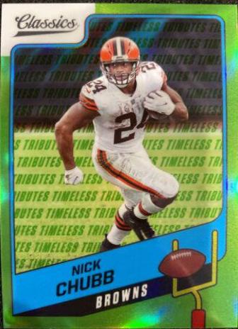 Nick Chubb [Premium Edition Timeless Tributes Green] #33
