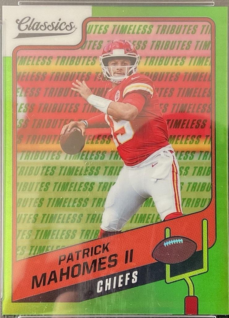 Patrick Mahomes II [Premium Edition Timeless Tributes Green] #91