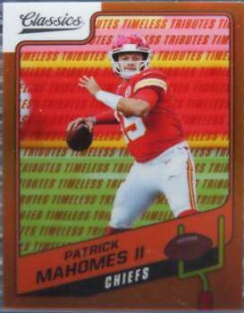 Patrick Mahomes II [Premium Edition Timeless Tributes Orange] #91