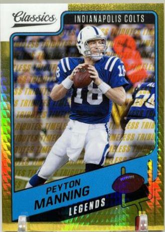 Peyton Manning [H2 Premium Edition Timeless Tributes Gold] #114