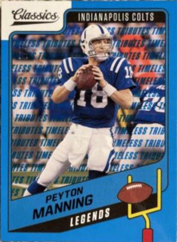 Peyton Manning [Premium Edition Timeless Tributes Blue] #114