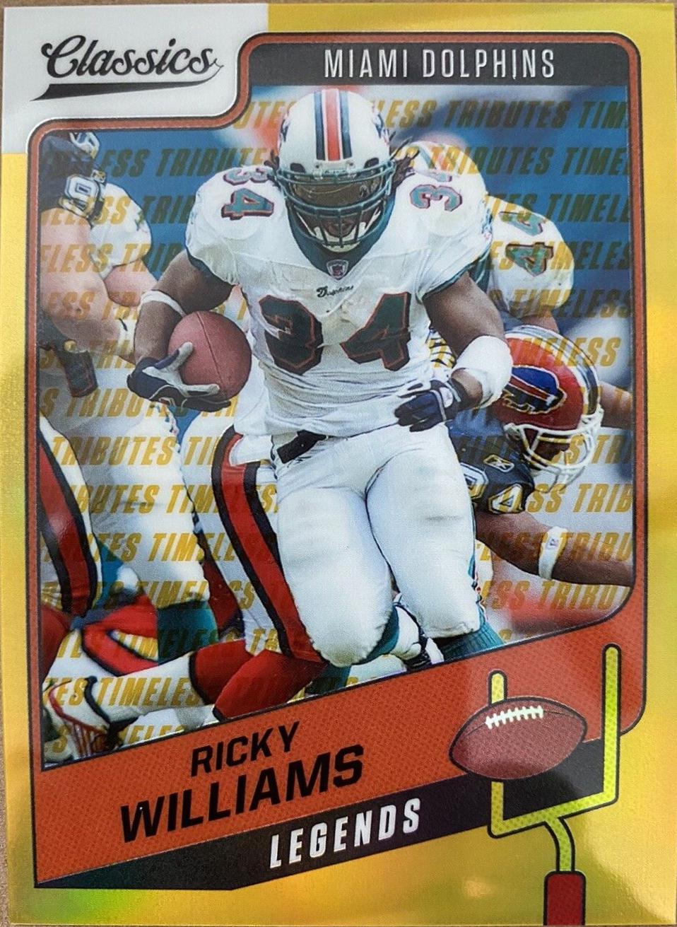 Ricky Williams [Premium Edition Timeless Tributes Gold] #139