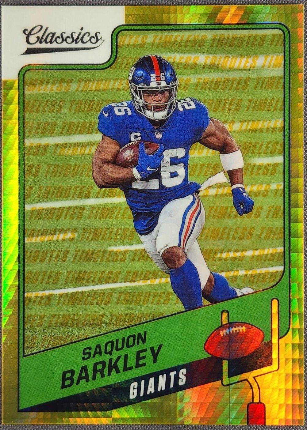 Saquon Barkley [H2 Premium Edition Timeless Tributes Gold] #54