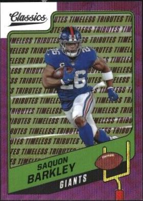 Saquon Barkley [H2 Premium Edition Timeless Tributes Purple] #54
