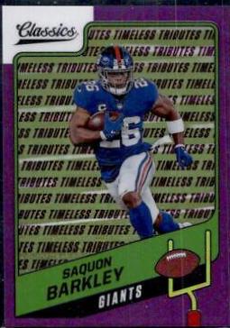 Saquon Barkley [Premium Edition Timeless Tributes Purple] #54