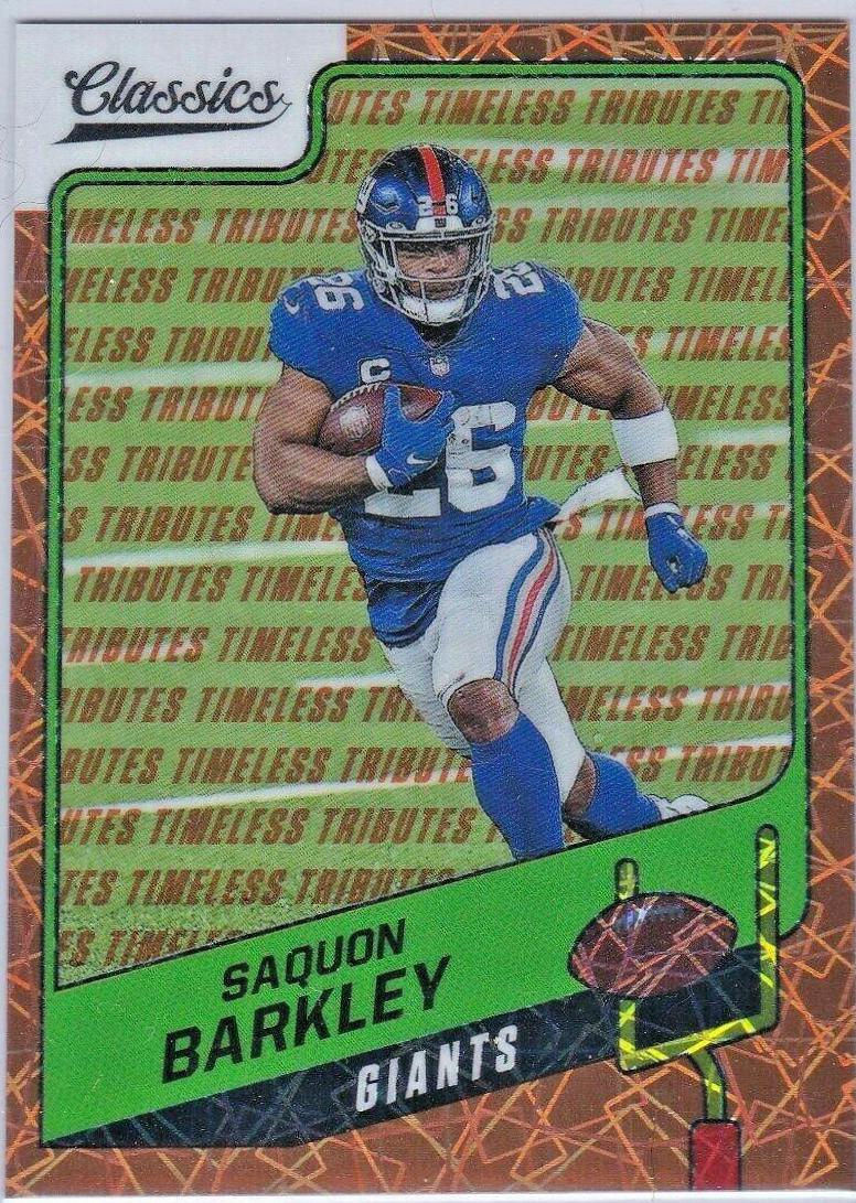 Saquon Barkley [Timeless Tributes Orange] #54