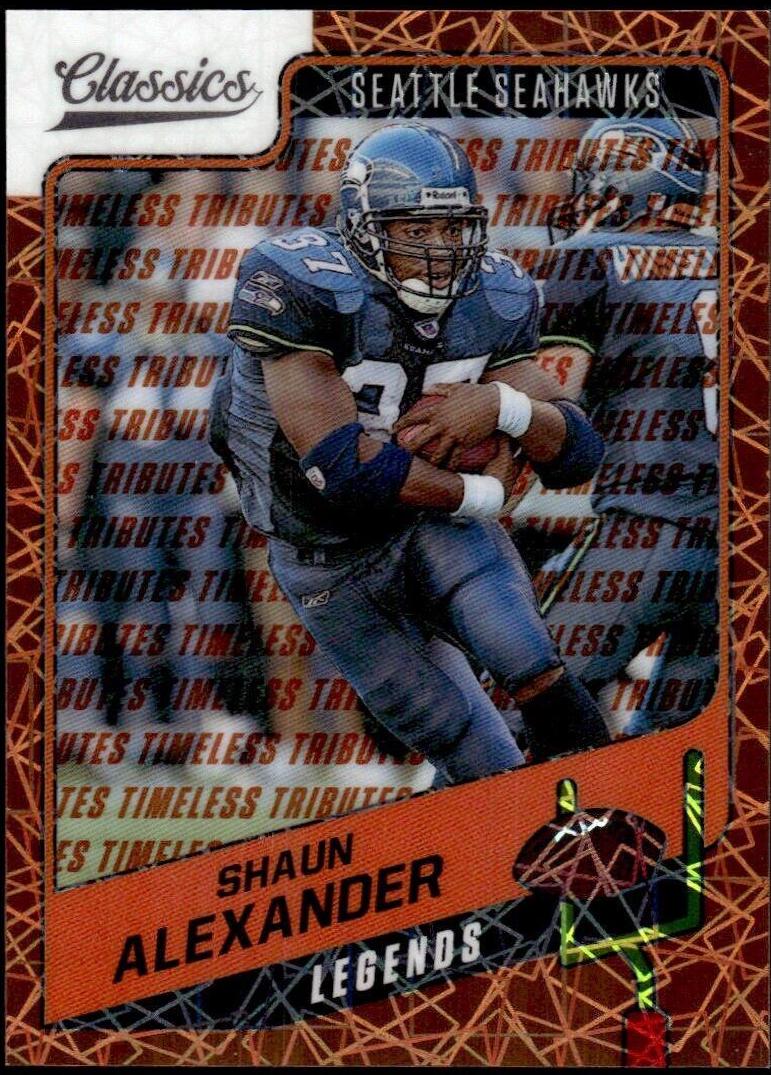 Shaun Alexander [Premium Edition Timeless Tributes Orange] #149