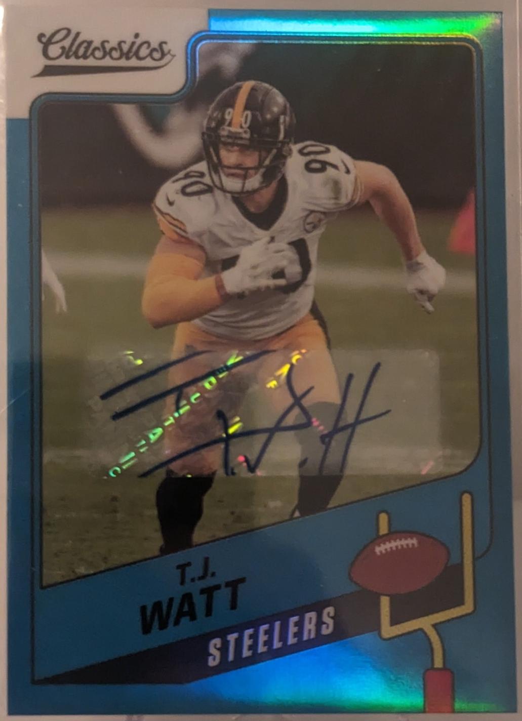 T. J. Watt [Premium Edition Significant Signature Blue] #37