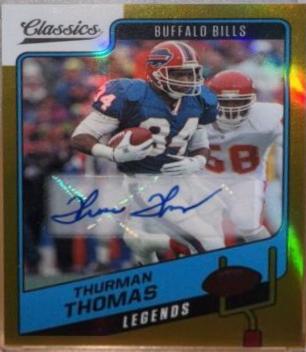 Thurman Thomas [Premium Edition Significant Signature Gold] #122