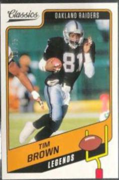Tim Brown [Blank Back] #110