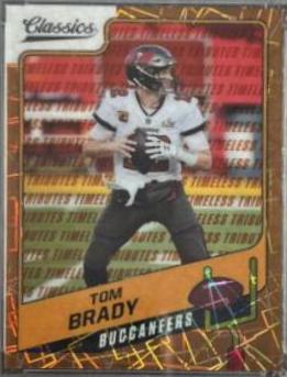 Tom Brady [Premium Edition Timeless Tributes Orange] #22